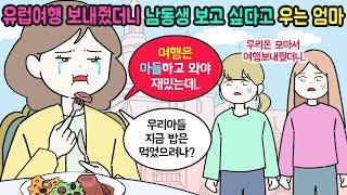 [사이다툰] 효도여행 보내줬더니 여행지에서 남동생만 찾는 엄마