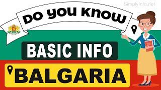 Do You Know Bulgaria Basic Information | World Countries Information #26 - GK & Quizzes