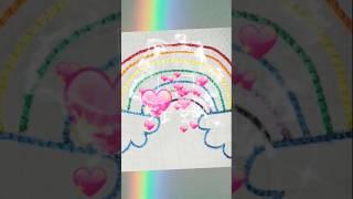 #aari double chain stitch #Shorts  #AariEmbroidery #RainbowCraft #Shorts