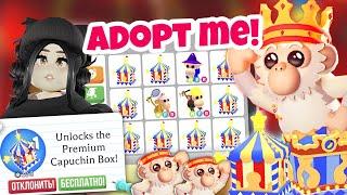 Я в шокеОТКРЫЛА БОКС, а там.. КОДЫ в Adopt Me! НОВОЕ ОБНОВЛЕНИЕ Адопт Ми ЦИРК С ОБЕЗЬЯНАМИ ПОЛУЧИ!