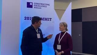 Eve Jones from Extinction Rebellion at the Constructing Excellence Midlands Summit 2019