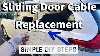 Sienna Sliding Door Cable FIX - EASY how to instructions - You can do this! #toyotasienna