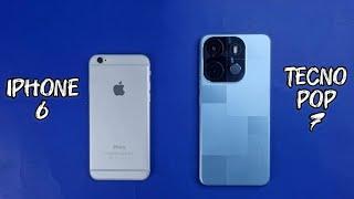 Tecno Pop 7 Vs Iphone 6 Speed Test ! Who Wins?