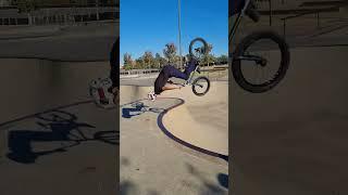 How did he ride away from that on a bmx #bmx #shorts #youtubeshorts #bmxlife #backflip