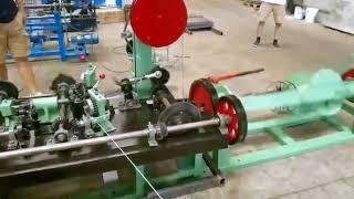 Barbed wire making production equipment