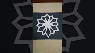 paper cutting #shorts #papercraft #papercutting #papercuttingart #cuttingart #snowflakes