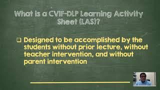 What is a CVIF-DLP Learning Activity Sheet?