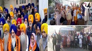 Amritsar: A Sikh jatha leaves for Pakistan to celebrate 552nd birth anniversary of Guru Nanak