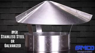 Cone Top Cap - HVAC Chimney Cap by FAMCO manufacturing