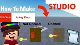How To Make A Key Door In Roblox Studio