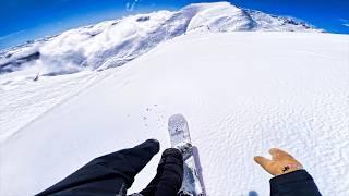 POV: Snowboarding, but in heaven.