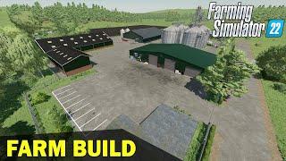 FS22 FARM BUILD in No Man's Land - Farming Simulator 22 Farm Build