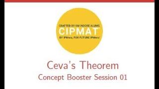 Ceva's Theorem | Crack IPM Concept Booster 01 | CIPMAT