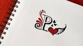 New P letter tattoo designs