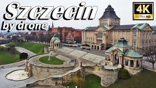 Szczecin by drone 4K Video / Szczecin, Poland 2023 / Stettin, Polen / Szczecin, Polska 2023