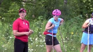 Kikkan Randall at Canadian Female Talent Squad Camp