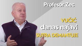 Vučić danas najavi, sutra demantuje - profesor Zec