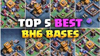 Top 5 Best Builder Hall 6 Bases Link 2023 | NEW Bh6 Trophy Bases Copy Link