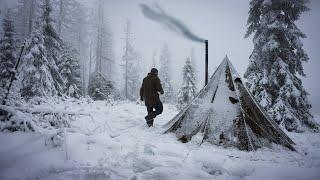 Extremes Wintercamping im Norden – Eiskaltes Campen im Hot Tent