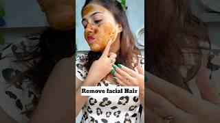 Remove facial hair at home #shorts #ashortaday #trendinghacks #viralvideo #hacks #viral #short