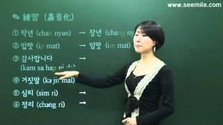 [SEEMILE I, 韓国語 文字と発音編] 8.鼻音化 / 農音化 / 口蓋音化 (비음화 / 경음화 / 구개음화)