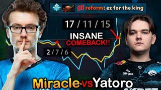 Miracle- SHOWS Yatoro this EPIC Throne Defense Comeback, MIRACLE VS YATORO