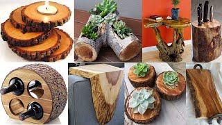 Creative wood log ideas you can make for profit or to transform your home decor