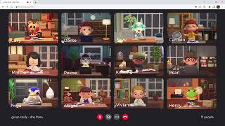 group study #3 ️ cozy rainy day  relaxing animal crossing bgm | 동물의숲