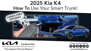 2025 Kia K4 | How To Use Your Smart Trunk!