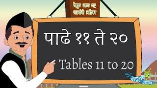 Padhe 11 te 20 - पाढे - Tables 11 to 20 - Marathi Padhe - Multiplication Tables - Learn Math tables