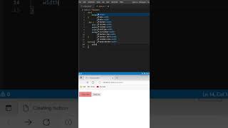 Creating button in HTML #shorts