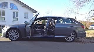 Der LADEBOY S2 im Audi S6. Den Rollstuhl ganz einfach per Knopfdruck verladen.