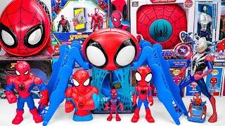 Marvel's Spider-Man series Unboxing, Spider-Man action dolls, glowing Spider-Man electric toy gun