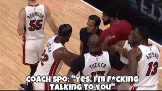 *FULL CAPTIONS* Jimmy Butler HEATED Trash Talk With Udonis Haslem & Coach Spoelstra!