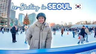 Seoul Winter Activities! Outdoor Ice Skating & Namdaemun Market! ️️