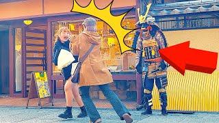 #43 SAMURAI Mannequin Prank in Kyoto Japan | Japanese statue prank & Best reactions Kiyomizu Temple