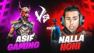 Asif Gaming  Vs Nalla Noni  Intense Best Of 3 Clash Of War On Live  Garena Free Fire