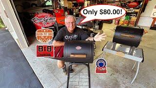 Char-Griller Patio Pro Charcoal Grill and Smoker! / Only $80.00! / Cast Iron Grates and Side Shelf!