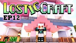 Building me a CUTE COLORFUL HOUSE... FINALLY! - Lostic Craft EP.12 - Modded Minecraft Survival