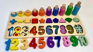 Best Learning Numbers, Shapes & Counting 1 - 10 | Preschool Toddler Learning Toy Video