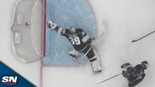 Kings' Cam Talbot Completely ROBS Tim Stutzle With Diving Glove Save