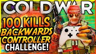 BACKWARDS CONTROLLER PLAYER GETS ALL 100 KILLS IN TEAM DEATHMATCH! (Cold War 1 Man Army Challenge)