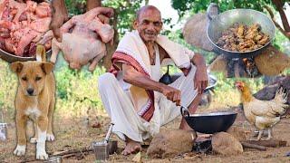 Grandpa Cooking (Chicken Curry) Recipe || South Indian Chicken Recipe || Aja Kitchen
