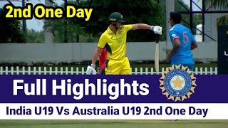 Full Highlights _ India U19 Vs Australia U19 _ 2 One Day Match Full Highlights