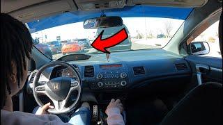 I ran into a Supra ! - K20 2009 Civic Si FG2 - POV