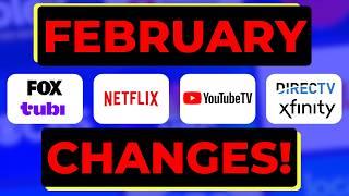 Big Streaming TV Changes for February 2025!