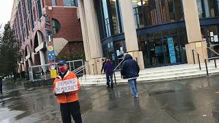 Election Day voting at Whatcom County, Washington courthouse