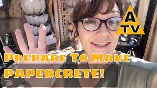 Tools and Ingredients For Making PAPERCRETE Mega-sculptures #DIY
