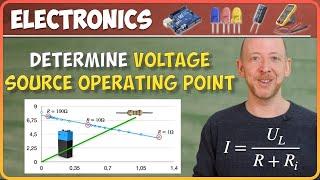 How to find the operating point of a battery? | Learn Electronics