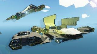 Insane Giant Vtol Base with Fighter Planes! - Stormworks Gameplay